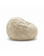 Frameless armchair (soft pouf) Cloud Medium Velor French Vanilly