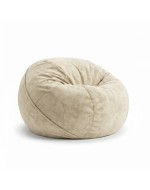 Frameless armchair (soft pouf) Cloud Medium Velor French Vanilly