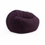 Soft pouf for home Cloud Small Velour Dark Purple