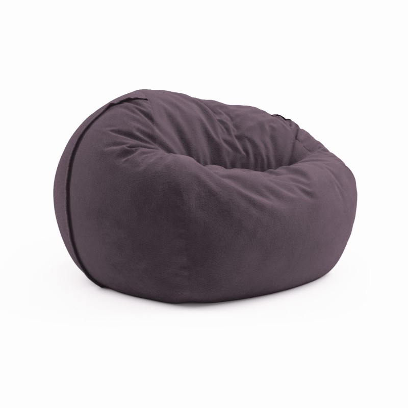 Сhair pouf for home Cloud Large Velor Dark Purple