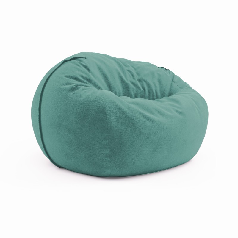 Сhair pouf for home Cloud Large Velor Lucite Green
