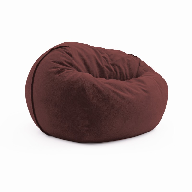 Сhair pouf for home Cloud Large Velor Marsala