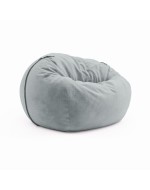 Сhair pouf for home Cloud Large Velor Silver Poplar