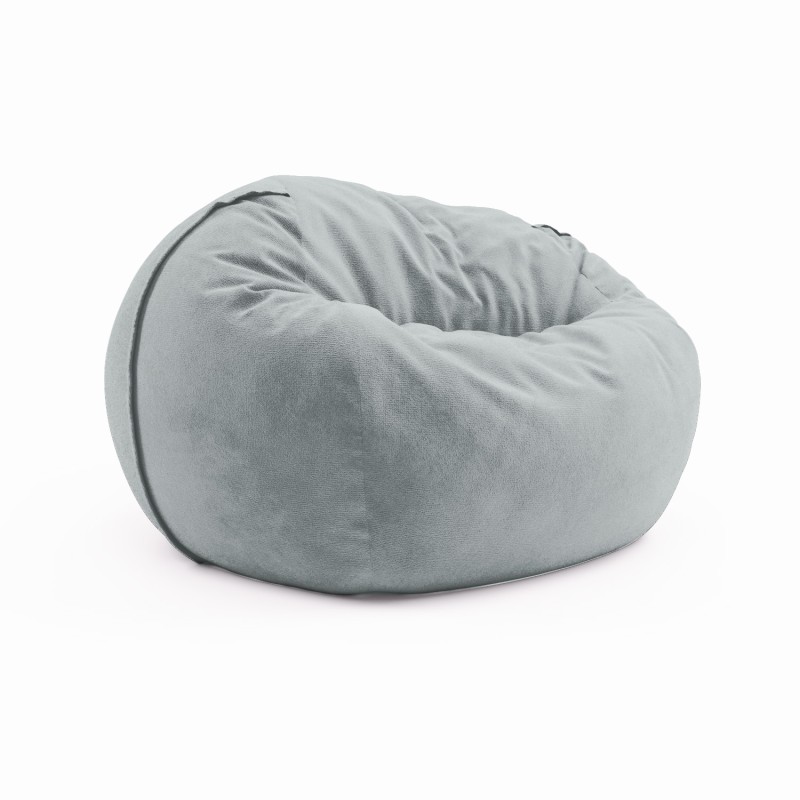 Сhair pouf for home Cloud Large Velor Silver Poplar