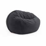 Big chair pouf for home Cloud Velour Volcanic Ash