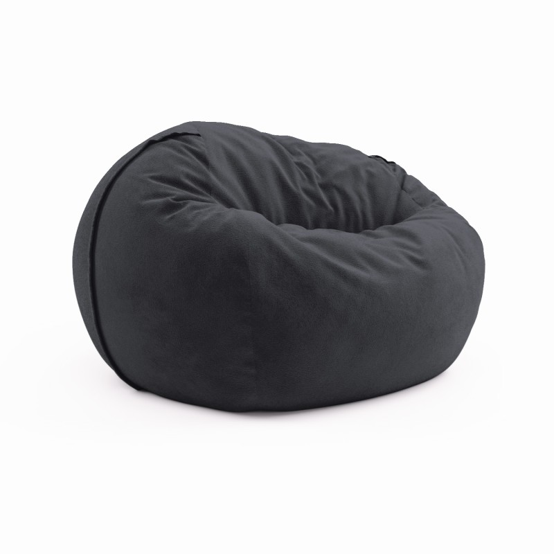 Сhair pouf for home Cloud Large Velor Volcanic Ash