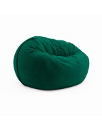 Frameless armchair (soft pouf) Cloud Medium Velor Emerald