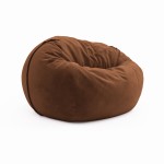Frameless chair (soft pouf) Cloud Medium Velour Herbal Honey