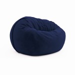 Soft pouf for home Cloud Small Velour Monaco Blue