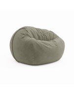Soft pouf Cloud Small Velor Feather Gray