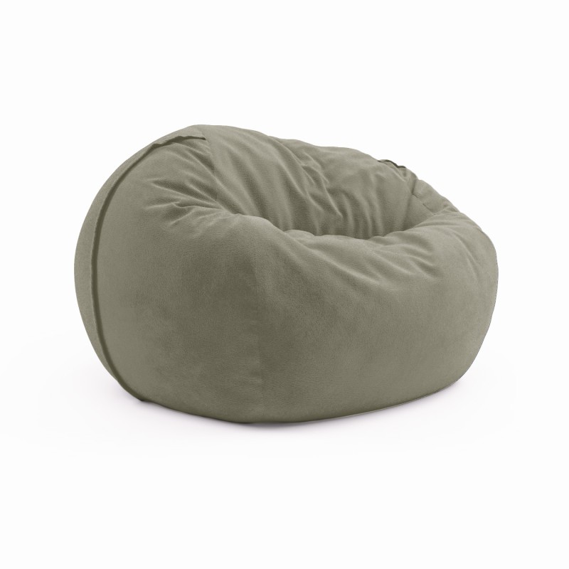 Soft pouf Cloud Small Velor Feather Gray