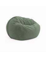 Frameless armchair (soft pouf) Cloud Medium Velor Dark Green