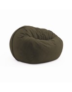 Frameless armchair (soft pouf) Cloud Medium Velor Ash Brown