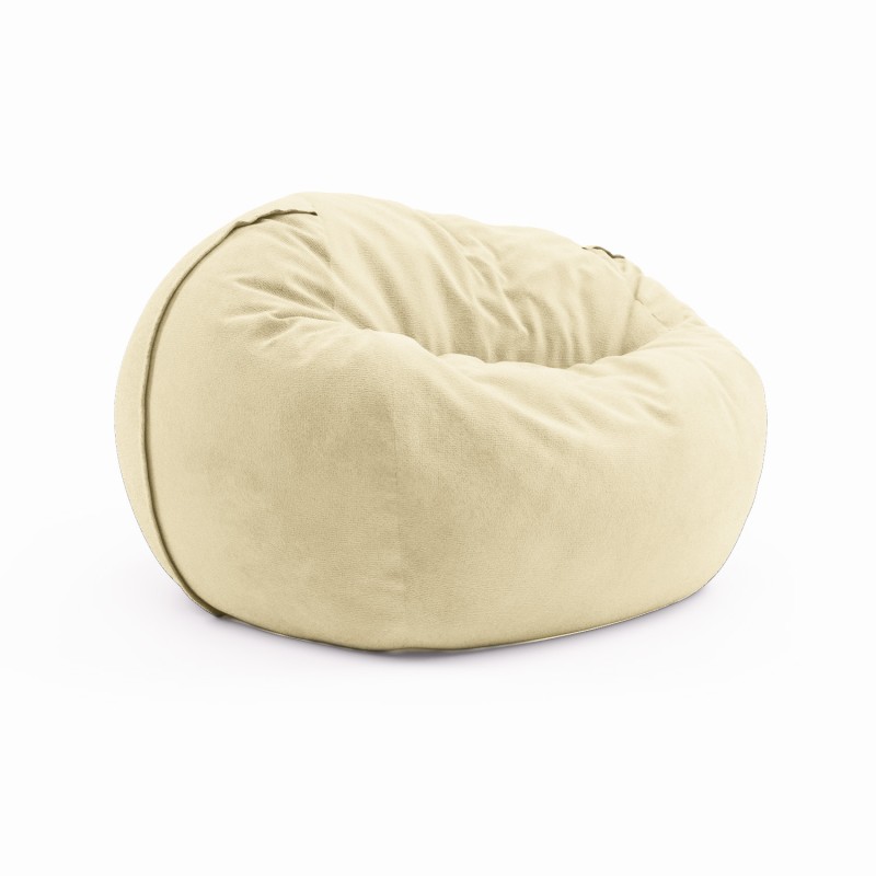 Сhair pouf for home Cloud Large Velor French Vanilly