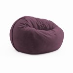 Frameless chair (soft pouf) Cloud Medium Velour Magic Iris