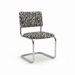 Chair LOOP Base 48x50 Print Zebra