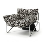 Armchair Niko 90x80 Print Zebra