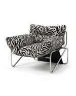 Armchair Niko Print Zebra