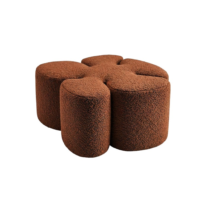 Designer pouf MAK BOUCLE BRICK