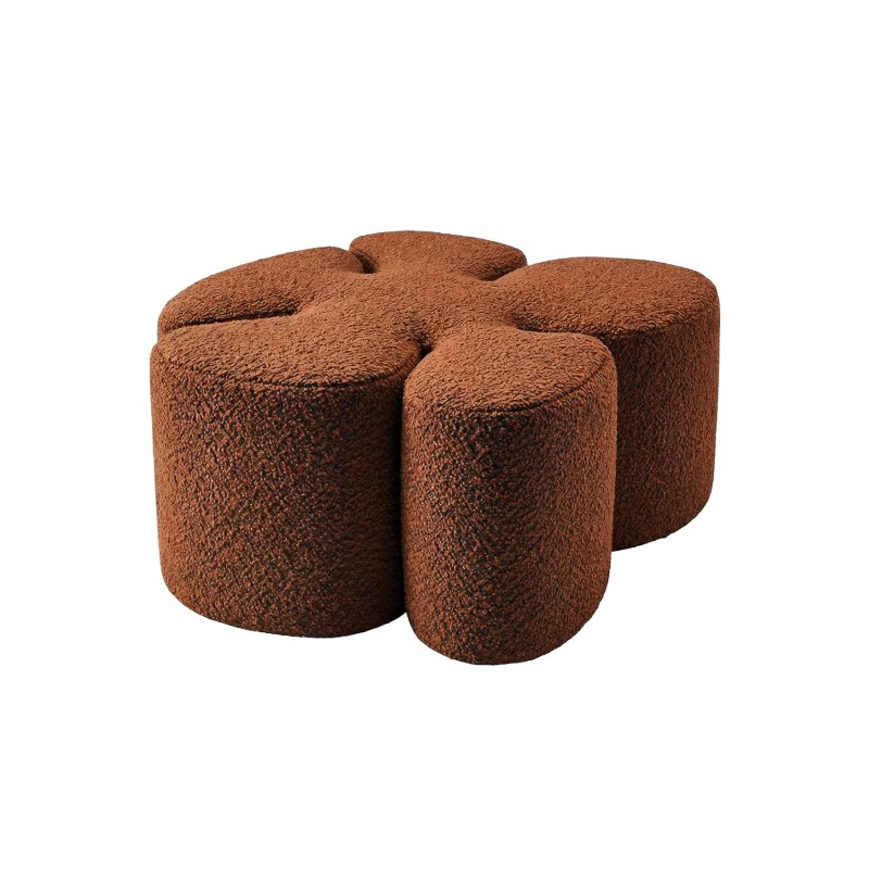 Designer pouf MAK BOUCLE BRICK