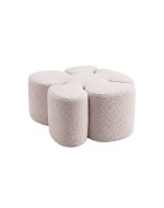 Designer pouf MAK BOUCLE PINK