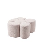 Designer pouf MAK BOUCLE PINK