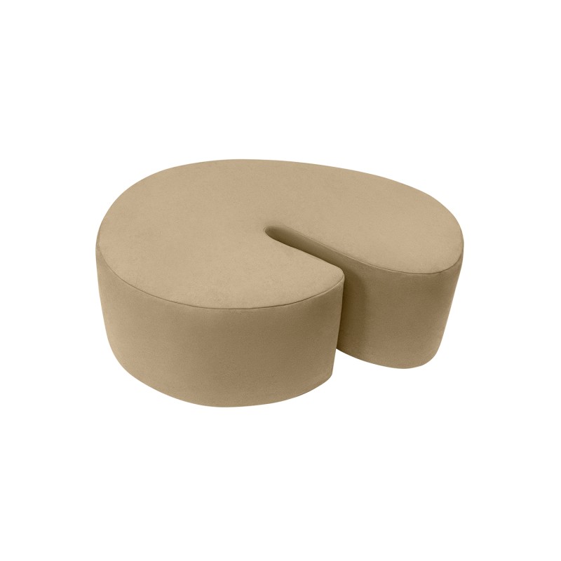 Designer pouf SHRIMP DIVA CAMEL