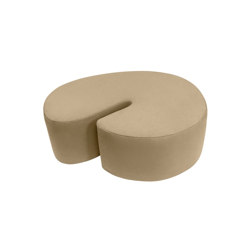 Designer pouf SHRIMP DIVA CAMEL