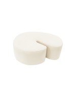 Designer pouf SHRIMP DIVA CREAM