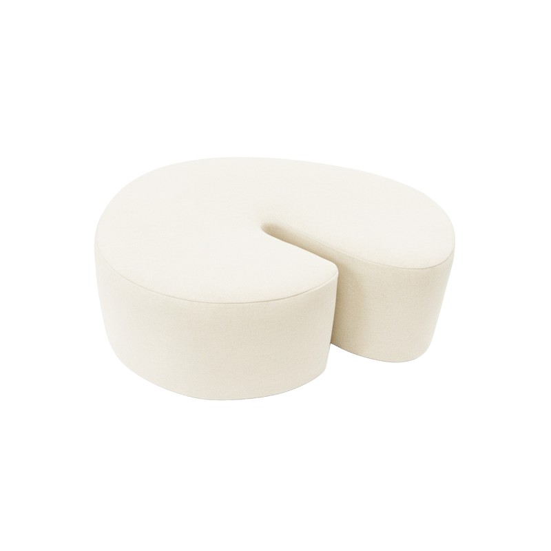 Designer pouf SHRIMP DIVA CREAM