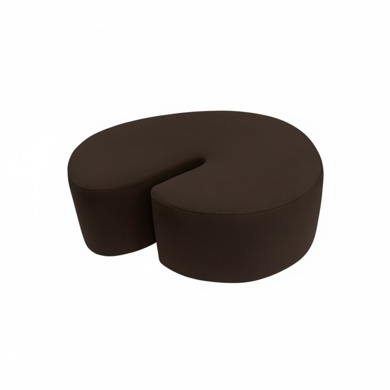 Designer pouf SHRIMP DIVA ESPRESSO