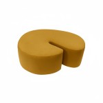 Designer pouf SHRIMP DIVA MUSTARD
