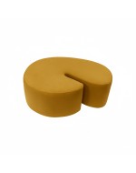 Designer pouf SHRIMP DIVA MUSTARD