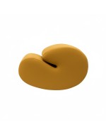 Designer pouf SHRIMP DIVA MUSTARD