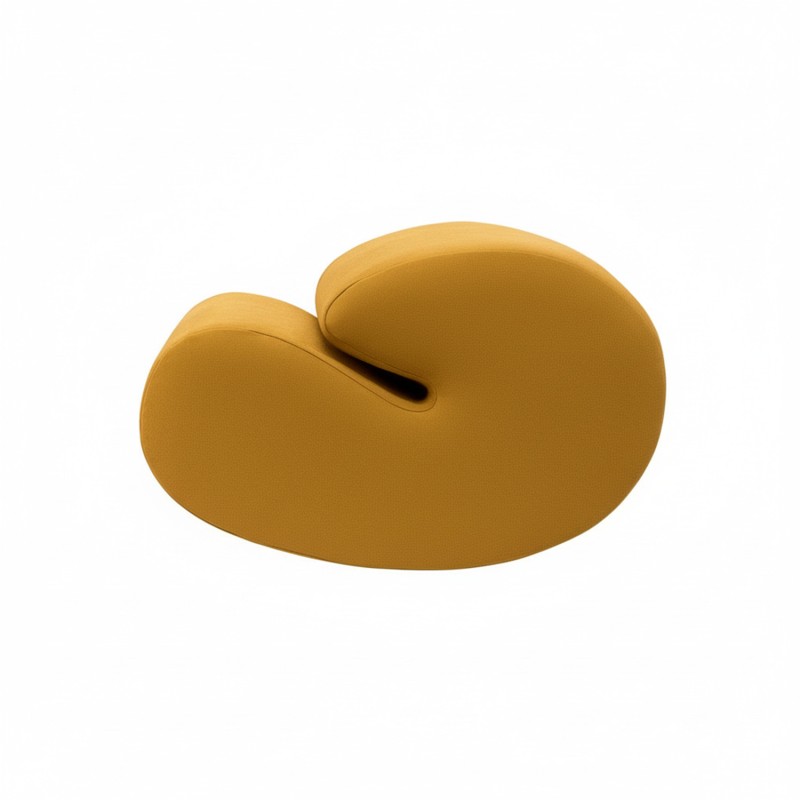 Designer pouf SHRIMP DIVA MUSTARD