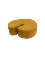 Designer pouf SHRIMP DIVA MUSTARD
