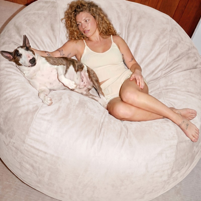 Frameless armchair (soft pouf) Cloud Medium Rene 2