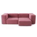 Sofa Noma Duo 220x130 Velour Canyon Rose