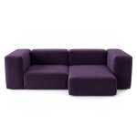 Sofa Noma Duo 220x130 Velour Dark Purple