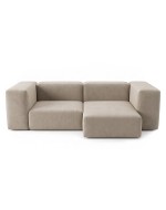 Sofa Noma Duo Velour Feather Gray