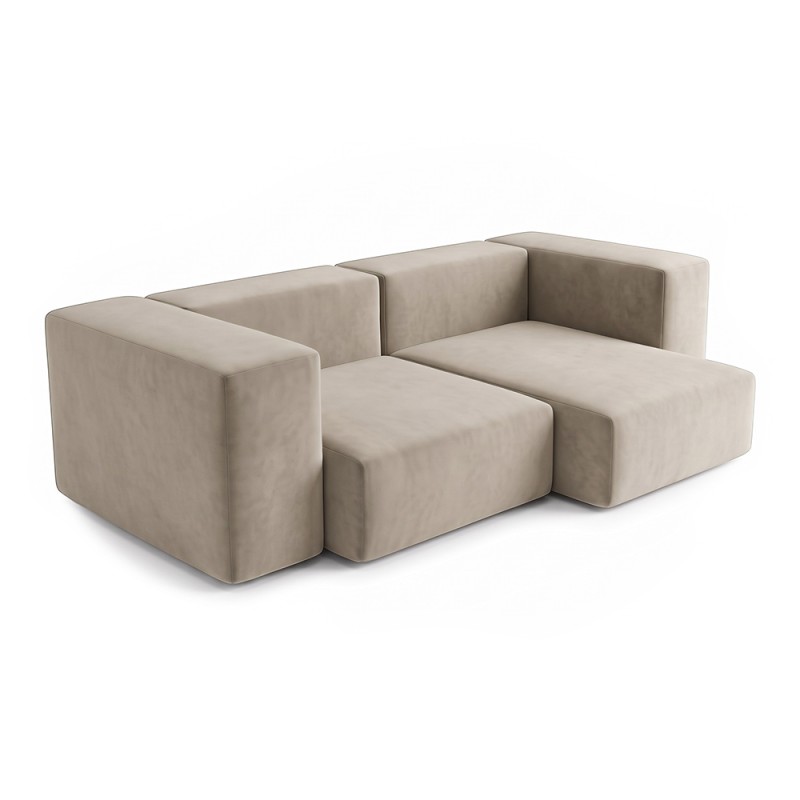 Sofa Noma Duo Velour Feather Gray