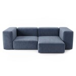 Sofa Noma Duo 220x130 Velour Grey Violet