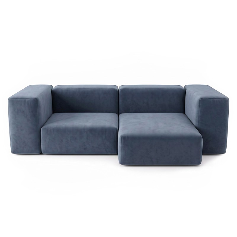 Sofa Noma Duo Velour Grey Violet