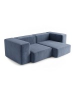 Sofa Noma Duo Velour Grey Violet