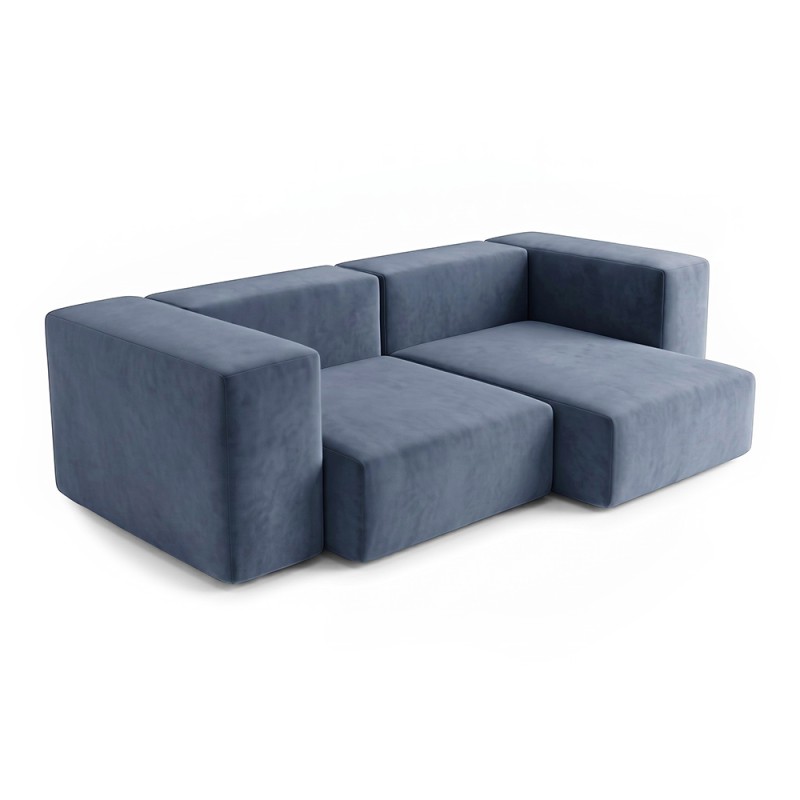 Sofa Noma Duo Velour Grey Violet