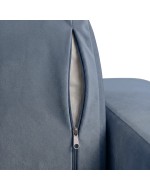 Sofa Noma Duo Velour Grey Violet