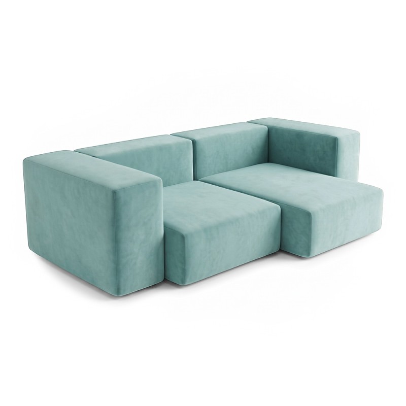 Sofa Noma Duo Velour Lucite Green