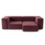 Sofa Noma Duo 220x130 Velour Marsala