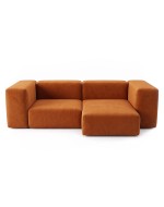 Sofa Noma Duo Velour Orange Ochre