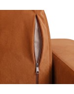 Sofa Noma Duo Velour Orange Ochre